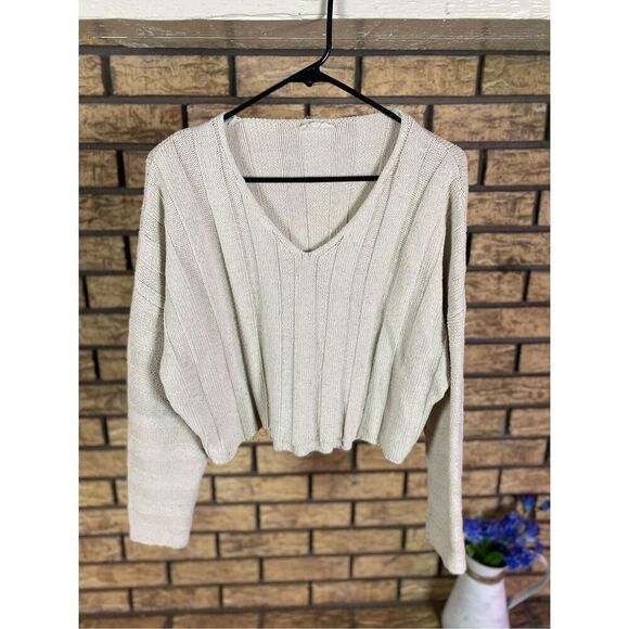 LA Hearts Cropped Knitted‎ Sweater - Picture 1 of 6